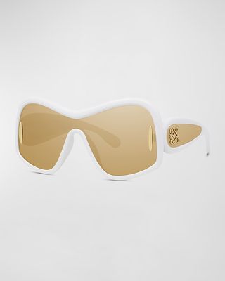 Men's Anagram Nylon Shield Sunglasses