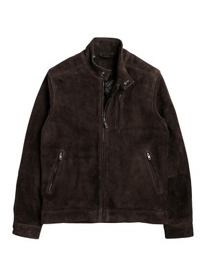 Men's Anchorite Leather Jacket - Carob - Size XS - Carob - Size XS