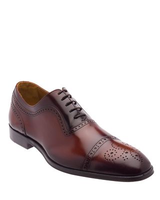 Men's Ancona Brogue Leather Oxford Shoes