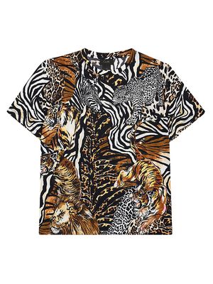 Men's Animal Print T-Shirt - Size Medium - Size Medium