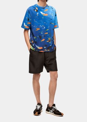 Men's Aquarium-Print T-Shirt