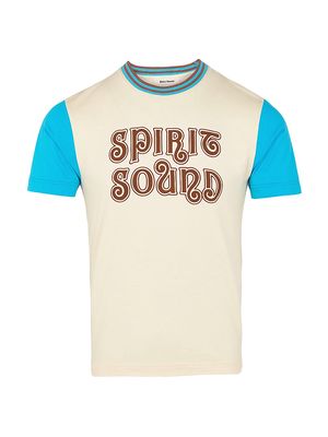 Men's Archie Spirit Sound T-Shirt - Pale Yellow Blue - Size Small - Pale Yellow Blue - Size Small