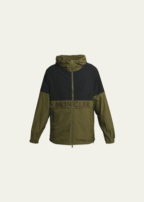 Men's Archivio Colorblock Nylon Hooded Jacket