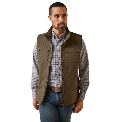 Men's Argentium Insulated Vest in Earth Cotton, Size: Small by Ariat