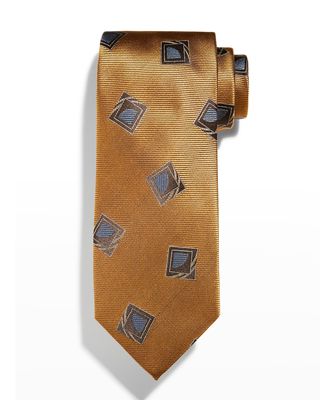 Men's Art Deco Silk Tie