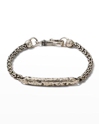 Men's Artisan Chain Link ID Bracelet
