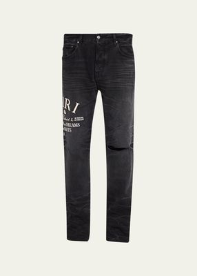 Men's Arts District Embroidered Jeans