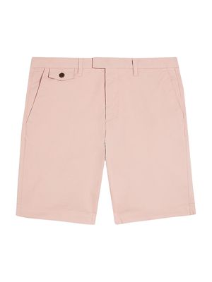 Men's Ashford Cotton Chino Shorts - Mid Pink - Size 40 - Mid Pink - Size 40