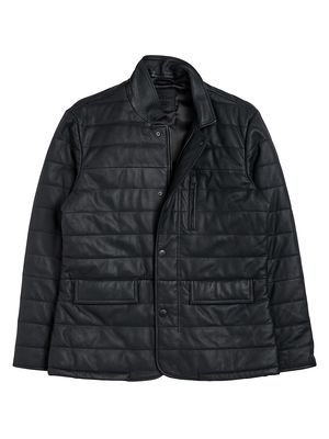 Men's Ashwell Leather Jacket - Onyx - Size Small