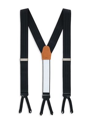 Men's Astaire Grosgrain Suspenders - Black - Black