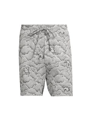 Men's Atmosphere Hyper Reality Knit Shorts - Cement - Size Small - Cement - Size Small