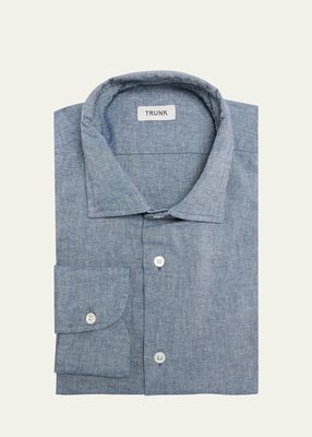 Men's Audley Chambray Casual Button-Down Shirt