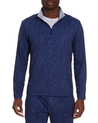 Men's Avelino Stretch Quarter-Zip Sweater
