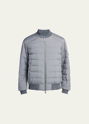 Men's Aver Quilted Down Bomber Jacket