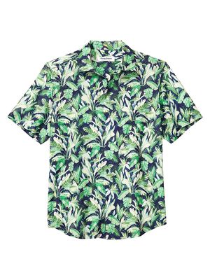 Men's Bahama Coast Legally Frond Short-Sleeve Shirt - Clove Leaf - Size Small - Clove Leaf - Size Small
