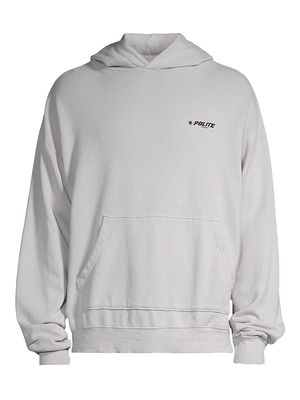 Men's Balance Logo Pullover Hoodie - Grey - Size Small - Grey - Size Small