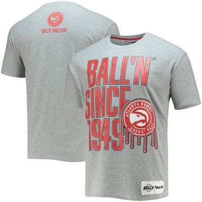 Men's BALL'N Heathered Gray Atlanta Hawks Since 1949 T-Shirt in Heather Gray