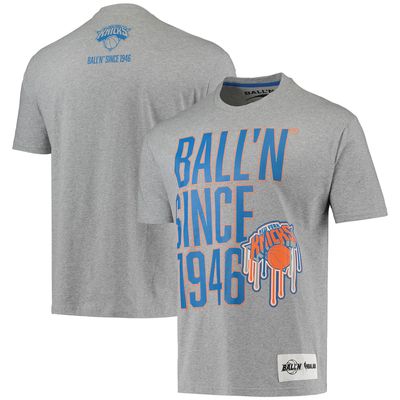 Men's BALL'N Heathered Gray New York Knicks Since 1946 T-Shirt