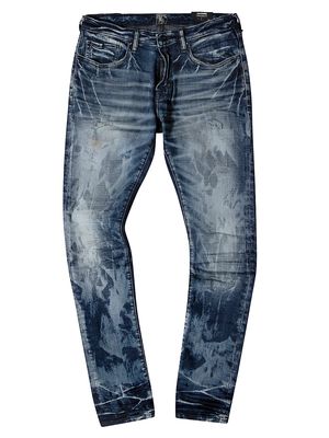 Men's Bandanna Five-Pocket Jeans - Indigo - Size 30 - Indigo - Size 30