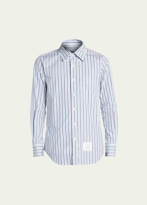 Men's Bank Stripe Poplin Dress Shirt