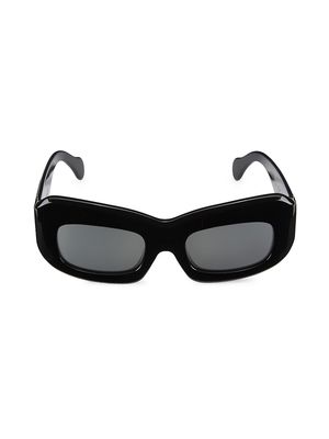 Men's Baraka 57MM Rectangular Sunglasses - Black