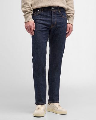 Men's Bard Slim Stretch Dark-Wash Jeans