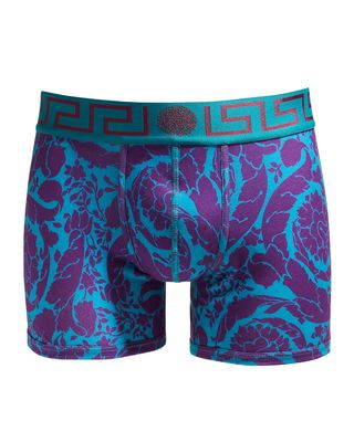 Men's Barocco Jersey-Stretch Boxer Briefs