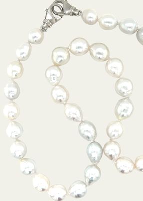 Men's Baroque South Sea Pearl Necklace, 20"L