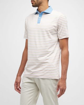 Men's Bass Stripe Performance Jersey Polo Shirt