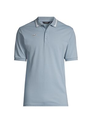Men's Baty Retro Pique Polo Shirt - Skyway Blue - Size Large - Skyway Blue - Size Large