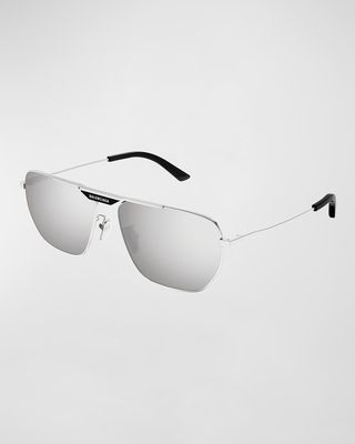 Men's BB0298SM Metal Aviator Sunglasses