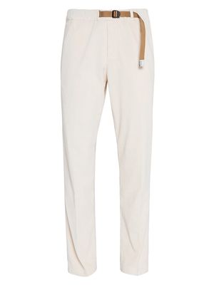 Men's Belted Corduroy Pants - Winter White - Size 36