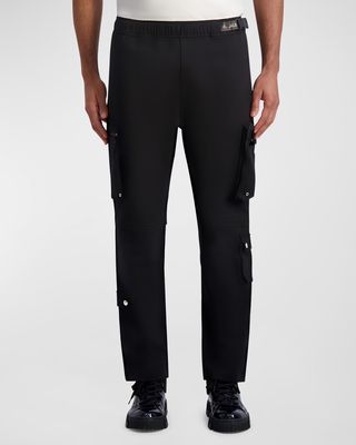 Men's Belted Stretch Cargo Joggers