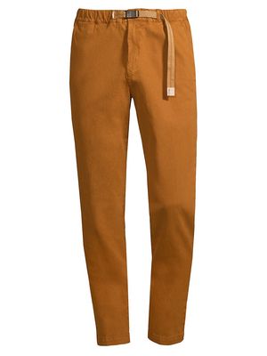 Men's Belted Twill Pants - Gold - Size 28 - Gold - Size 28