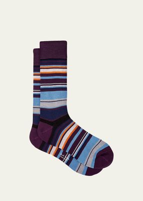 Men's Benito Stripe Crew Socks