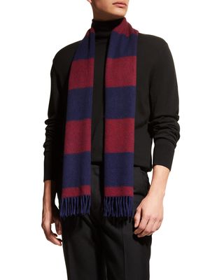 Men's Bicolor Wool-Cashmere Scarf