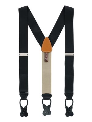 Men's Big And Tall Hudson Brace Suspenders - Black - Black