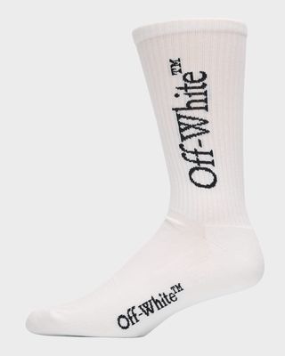 Men's Big Logo Bksh Mid-Calf Socks