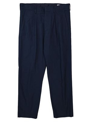 Men's Bill Stretch Cotton Trousers - Navy Blue - Size 29 - Navy Blue - Size 29