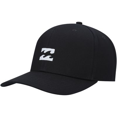 Men's Billabong Black Logo All Day Snapback Hat