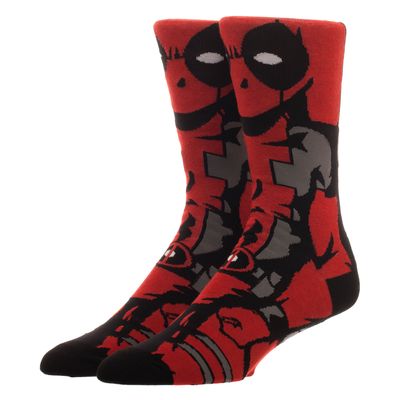 Men's BIOWORLD Deadpool Crew Socks
