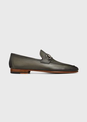 Men's Bit Harnessed Leather Loafers