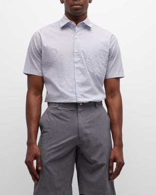 Men's Bitters Boulevard Cotton Stretch Short-Sleeve Shirt