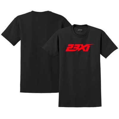 Men's Black 23XI Racing Logo Tri-Blend T-Shirt