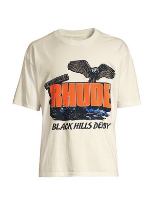 Men's Black Hills Rally Graphic T-Shirt - Vintage White - Size Large