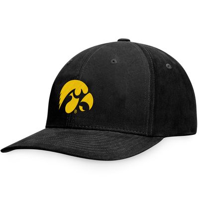Men's Black Iowa Hawkeyes Scope Adjustable Hat