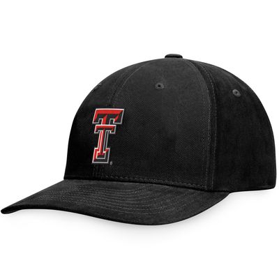 Men's Black Texas Tech Red Raiders Scope Adjustable Hat