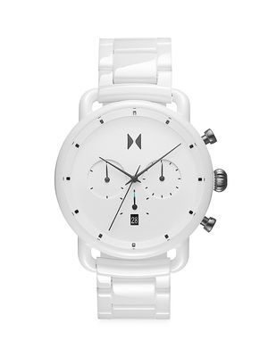 Men's Blacktop Ceramic Chronograph Watch - White - White