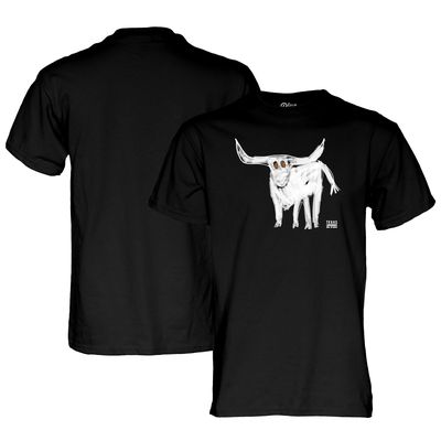 Men's Blue 84 Black Texas Longhorns For All The Horns T-Shirt