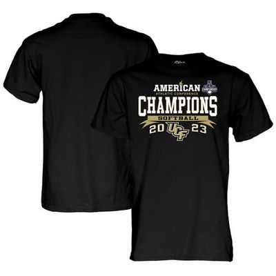 Men's Blue 84 Black UCF Knights 2023 AAC Softball Conference Tournament Champions Locker Room T-Shirt